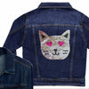 Reversible Sequin Cat Denim Jacket