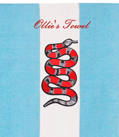 Red Snake Hammam Beach Towel