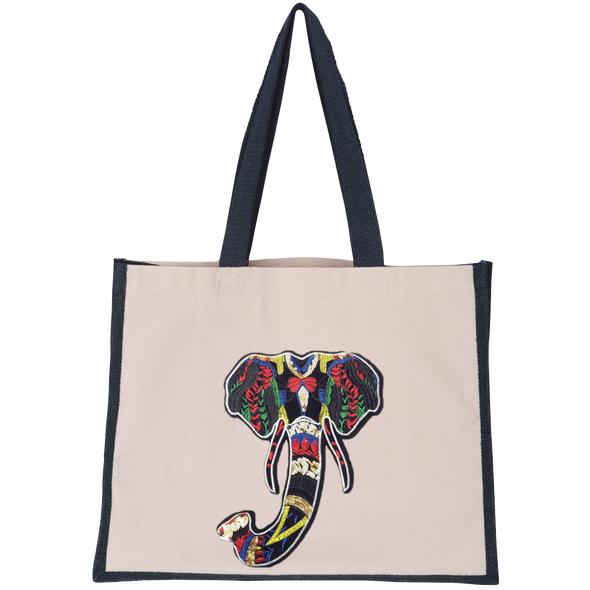 Elephant Midi Tote Bag