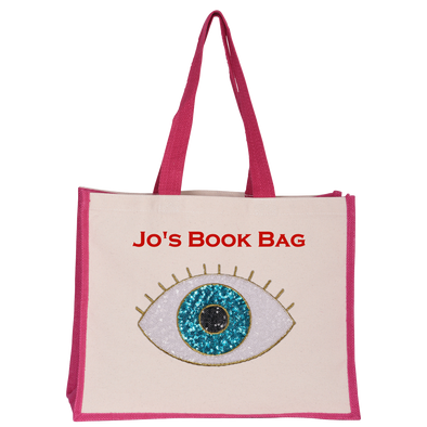 Turquoise Eye Midi Tote Bag