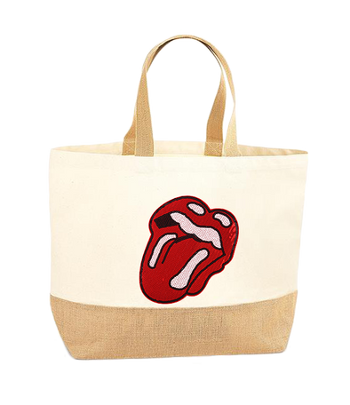 Rock'n'Roll Lips XL Tote Bag