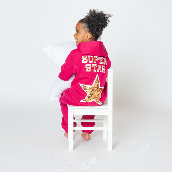 Gold Sequin Star Onesie