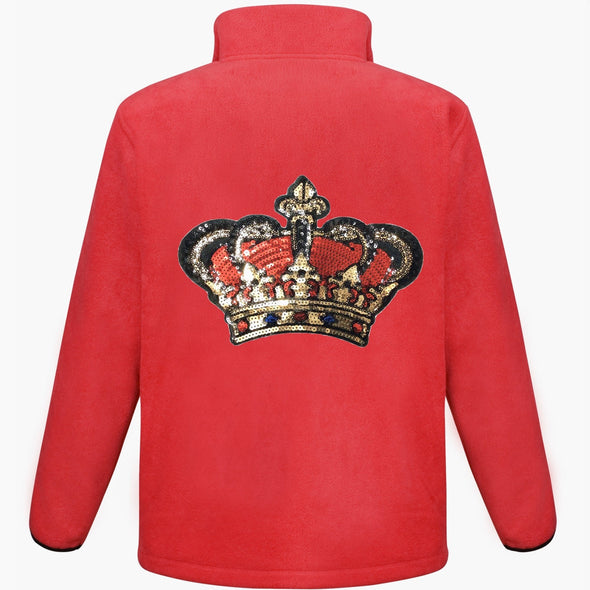Red Sequin Crown Fleece