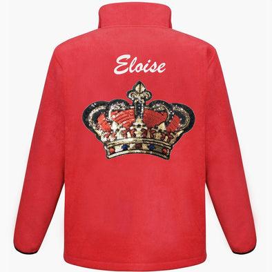 Red Sequin Crown Fleece