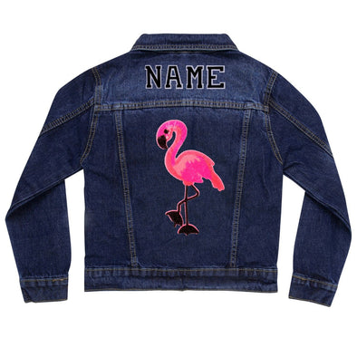 SALE Pink Flamingo Denim Jacket | 40% OFF | APPLIED AT CHECKOUT
