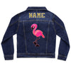 SALE Pink Flamingo Denim Jacket | 40% OFF | APPLIED AT CHECKOUT