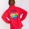 Rainbow Heart Fleece