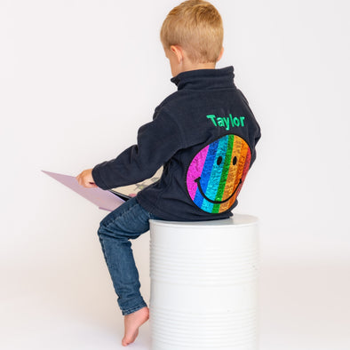 Rainbow Face Fleece