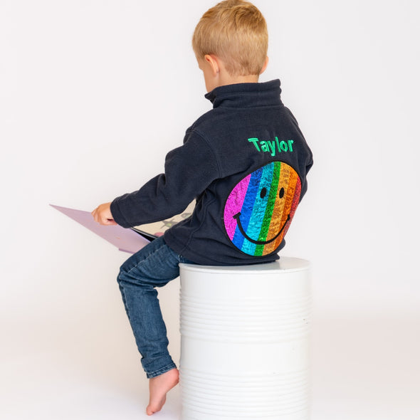 Rainbow Face Fleece