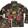 Gold Sequin Skull and Roses Camo Jacket