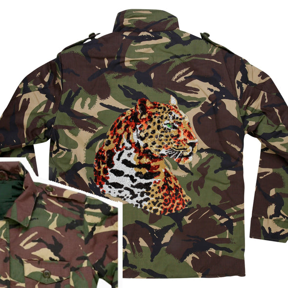 Green Eyed Leopard Camo Jacket