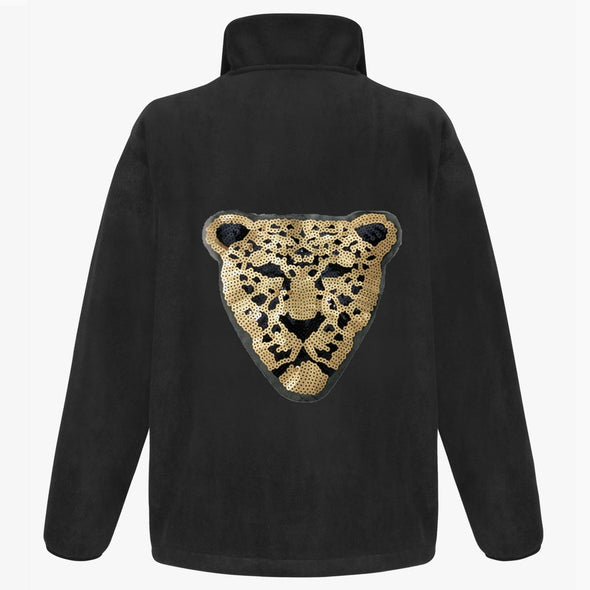 Sequin Leopard Fleece