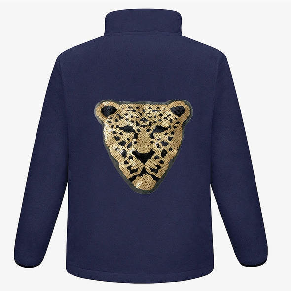 Sequin Leopard Fleece