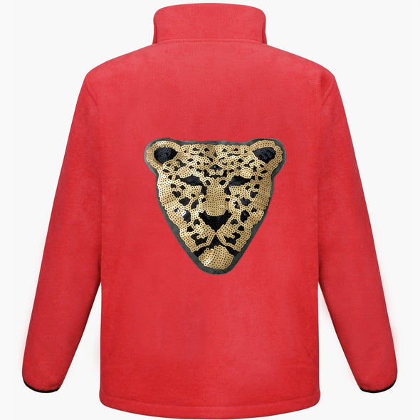 Sequin Leopard Fleece