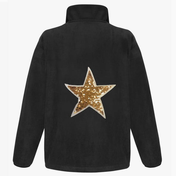 Gold Sequin Star Fleece