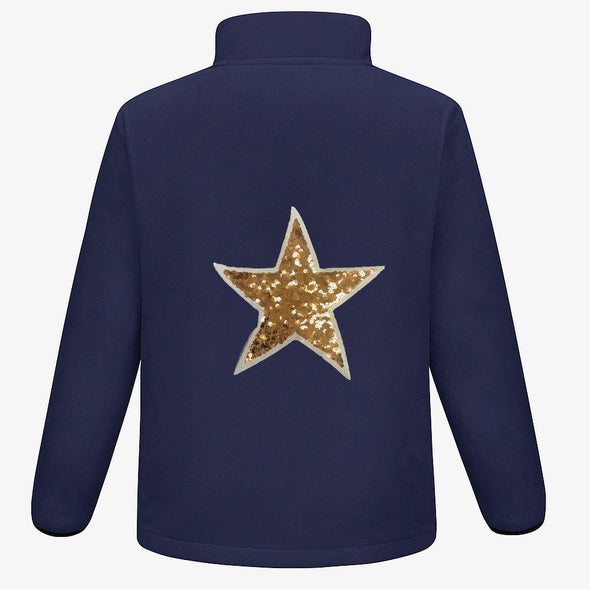 Gold Sequin Star Fleece