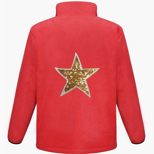 Gold Sequin Star Fleece