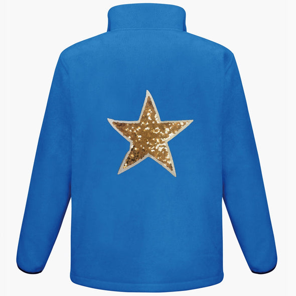 Gold Sequin Star Fleece