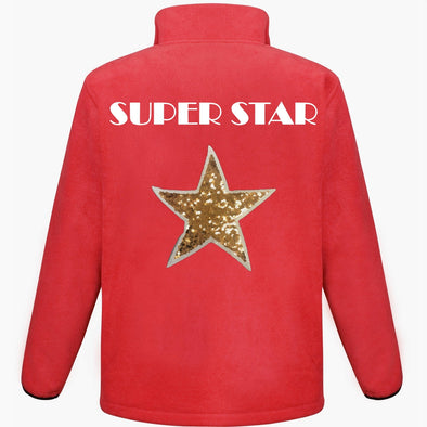 Gold Sequin Star Fleece