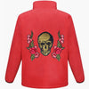 Gold Sequin Skull and Roses Fleece