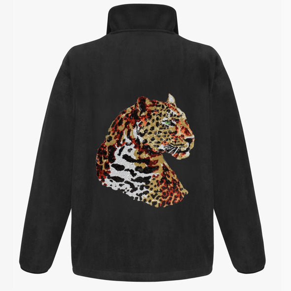 Green Eyed Leopard Fleece