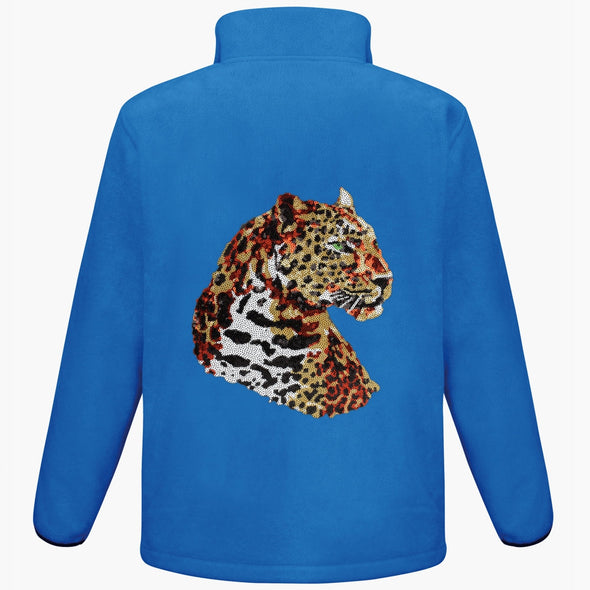 Green Eyed Leopard Fleece