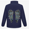 Indigo and Aqua Wings Fleece
