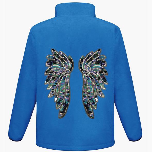 Indigo and Aqua Wings Fleece