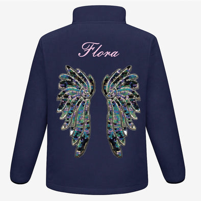Indigo and Aqua Wings Fleece
