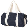 Embroidered Navy Duffle Bag