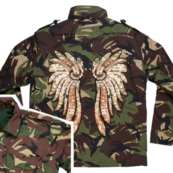 Pearl Gold Wings Camo Jacket