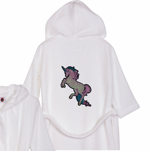 Pearly Sequin Unicorn Bathrobe