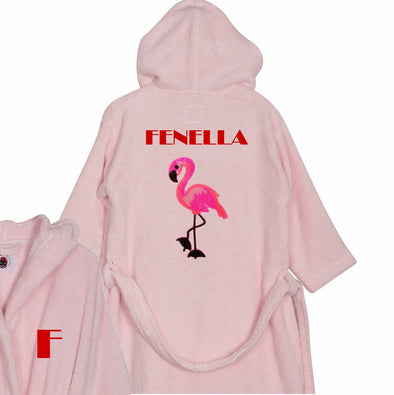 Pink Flamingo Bathrobe