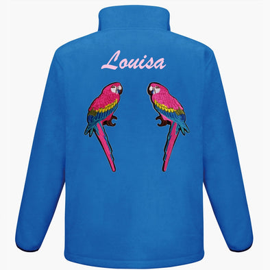 Pink Parrots Fleece