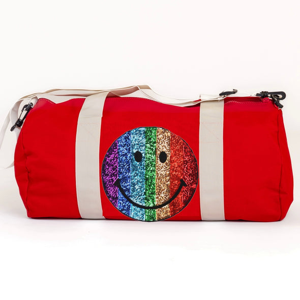 Rainbow Smiley Face Duffle Bag