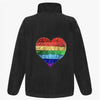 Rainbow Heart Fleece