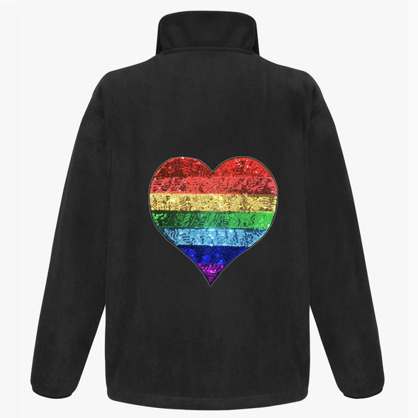 Rainbow Heart Fleece