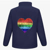 Rainbow Heart Fleece