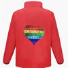 Rainbow Heart Fleece