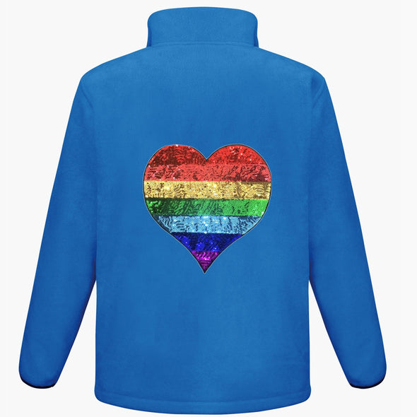 Rainbow Heart Fleece