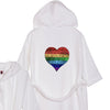 Rainbow Heart Bathrobe