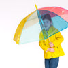 Toddler Rainbow Heart Rain Jacket