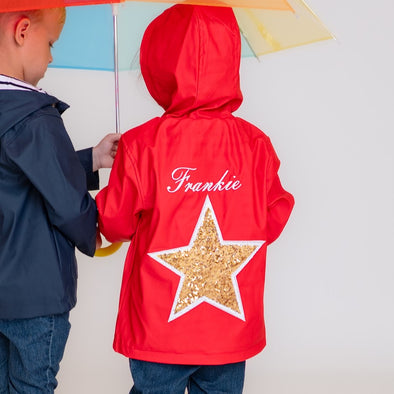 Toddler Gold Star Rain Jacket