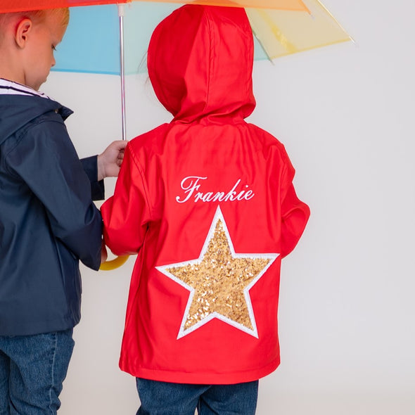 Toddler Gold Star Rain Jacket