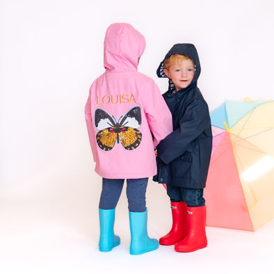 Toddler Butterfly Rain Jacket