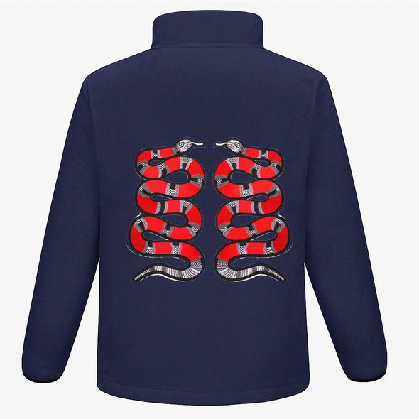 Red Snake Pair Fleece