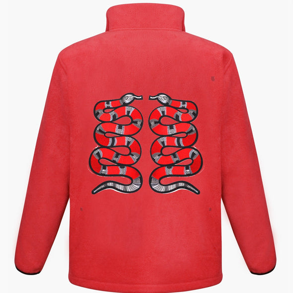 Red Snake Pair Fleece
