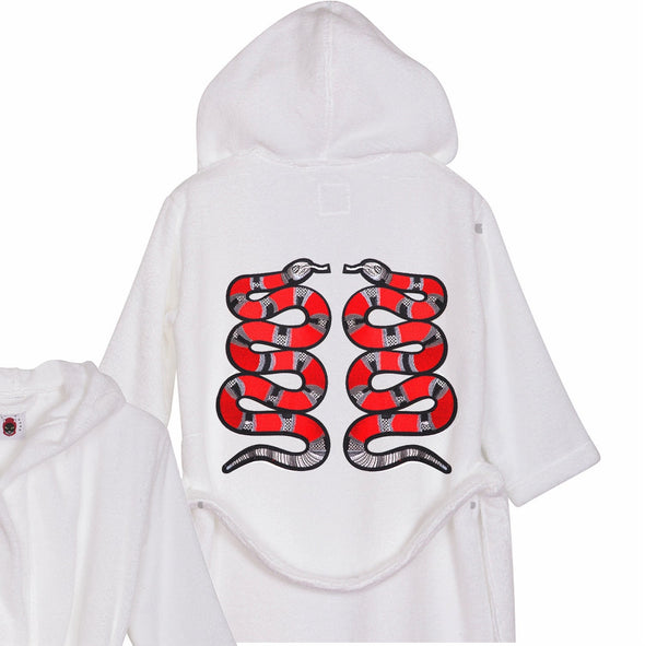 Red Snake Pair Bathrobe