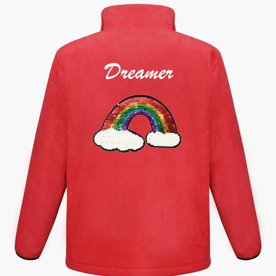 Reversible Sequin Rainbow Fleece