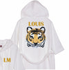 Reversible Sequin Tiger Bathrobe